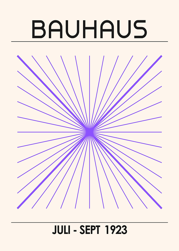 Bauhaus Poster with Geometric Design
