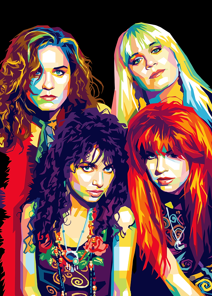 The Bangles Pop Art Portrait