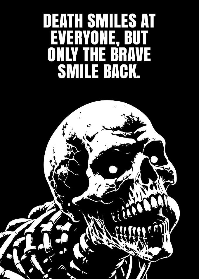 Death Smiles Back Skull