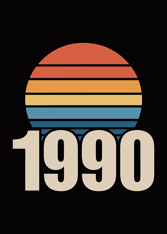 Retro 1990 Birthday
