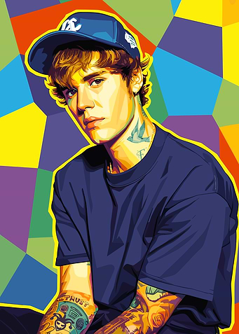 Justin Bieber Pop Art