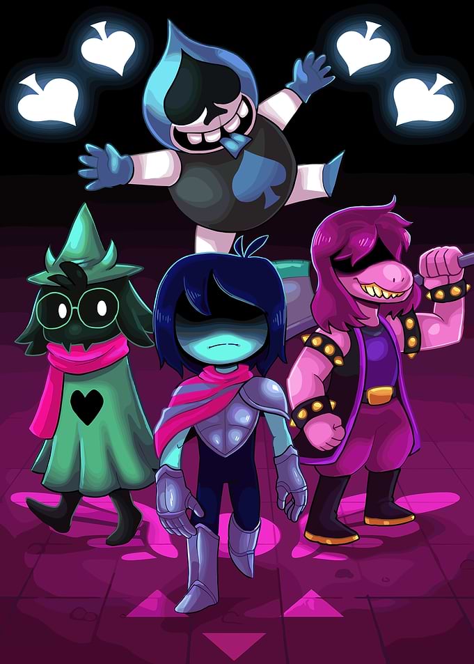 Deltarune Characters in Dark World