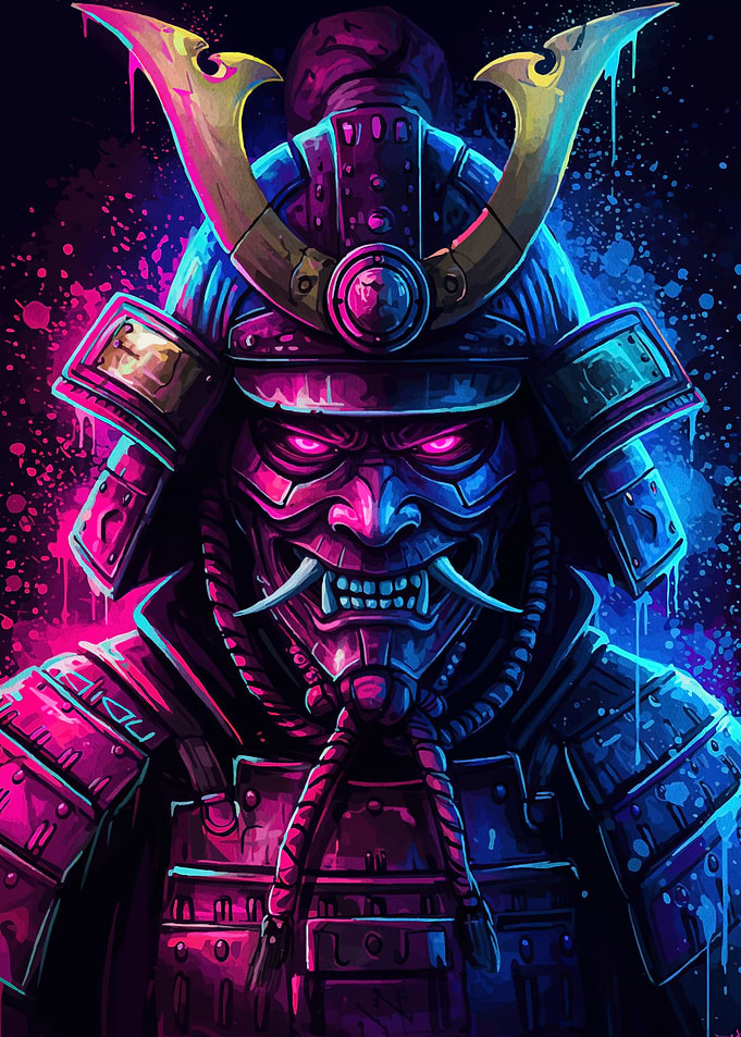 Cyberpunk Samurai Mask