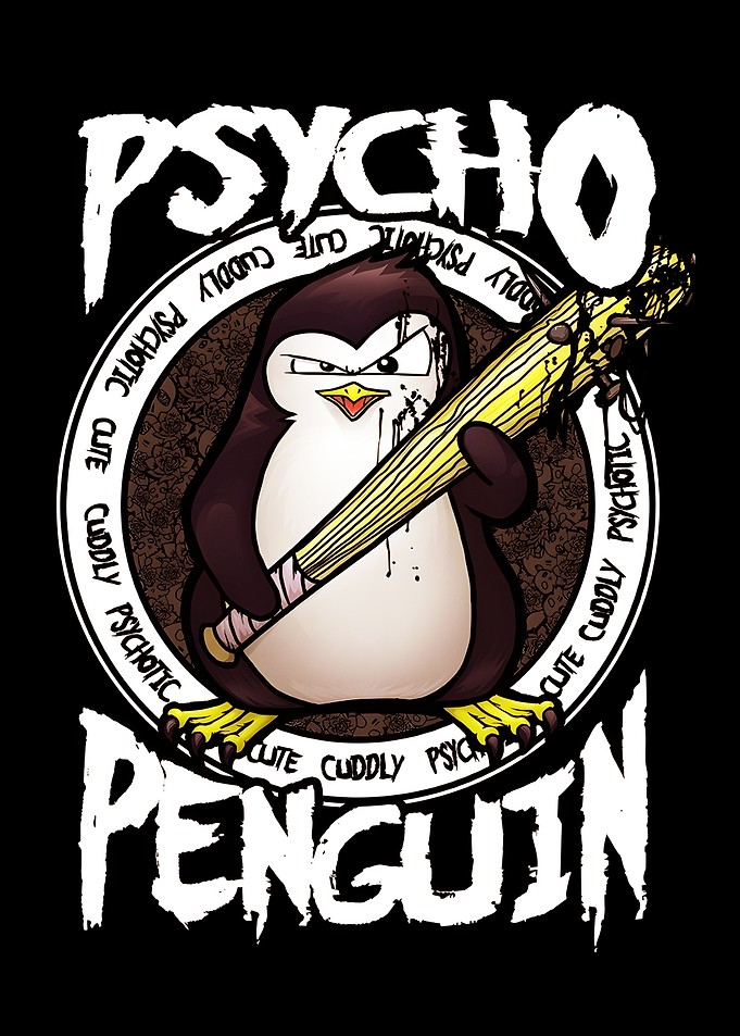 Psycho Penguin with Baseball Bat