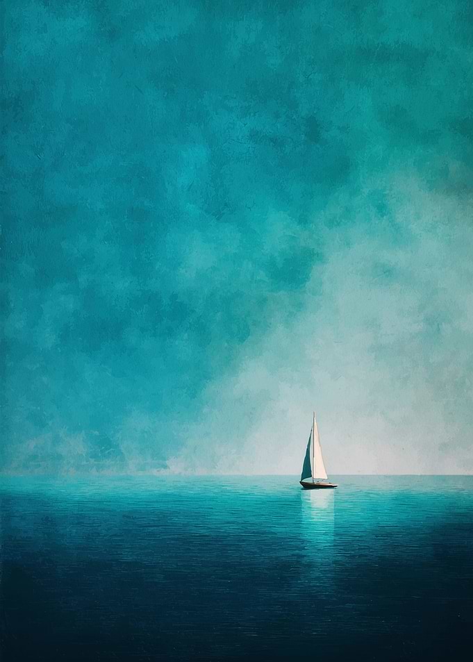 Sailboat on a tranquil sea