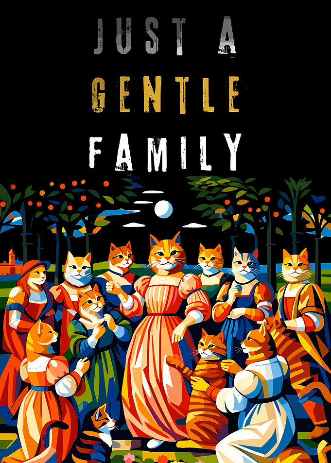 A Gentle Family of Cats