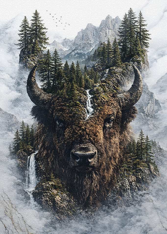 Bison The Majestic Defender of Nature’s Domain