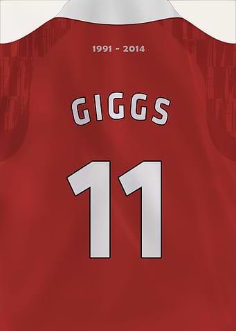 The Welsh Wizard: Ryan Giggs No. 11 Retro 1999 Heritage Art