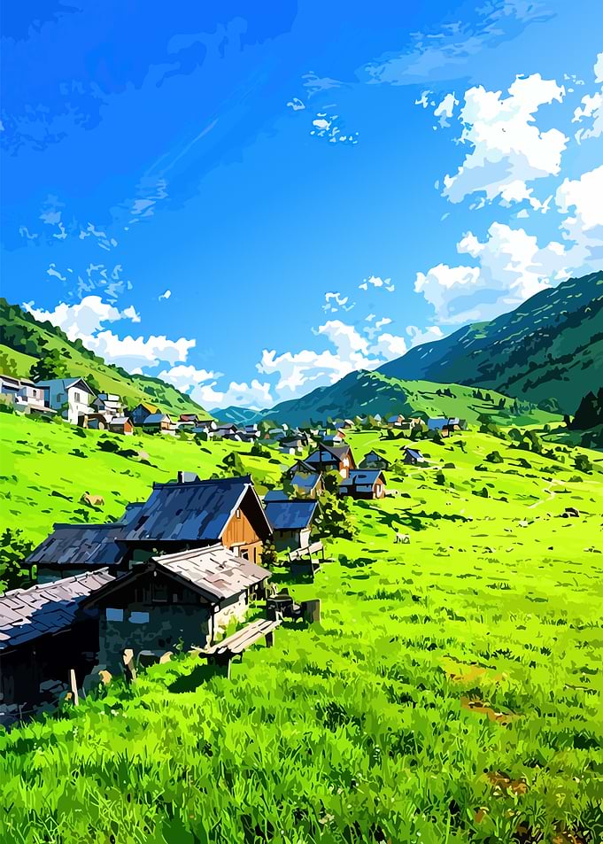 Anime Village in Green Mountains