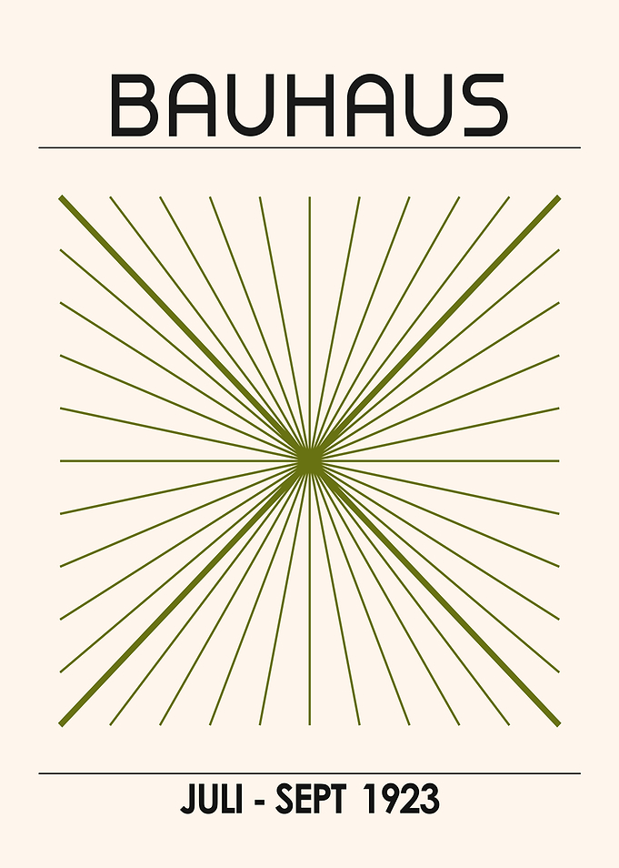 Bauhaus Poster with Geometric Design