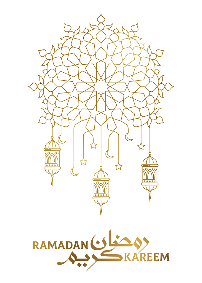 Ramadan Kareem Islamic Lanterns and Geometric Design