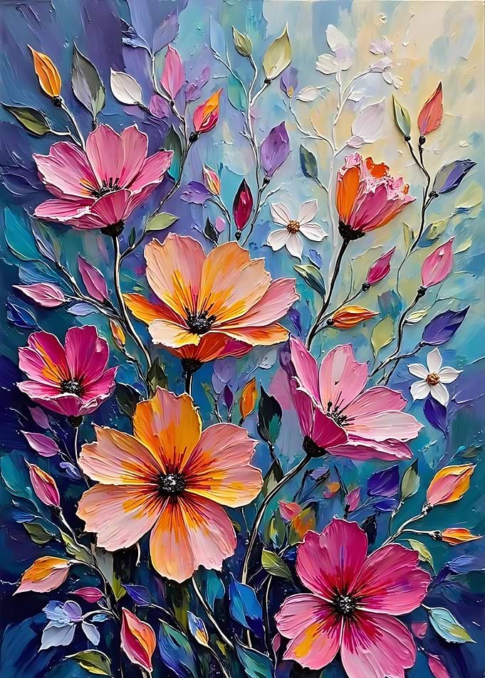 Impressionistic Floral Painting