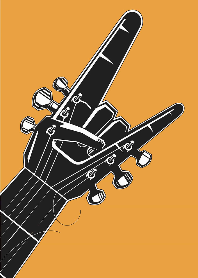 Rock On Guitar Hand