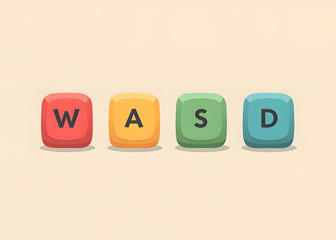 WASD Keyboard Keys