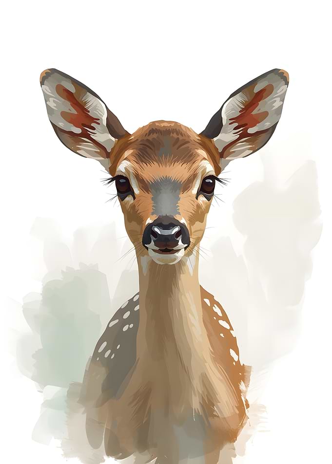 Cute Fawn Portrait