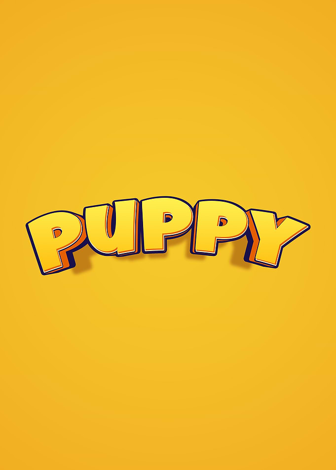 Puppy Text Art