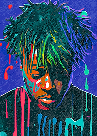 Vibrant Drip Portrait