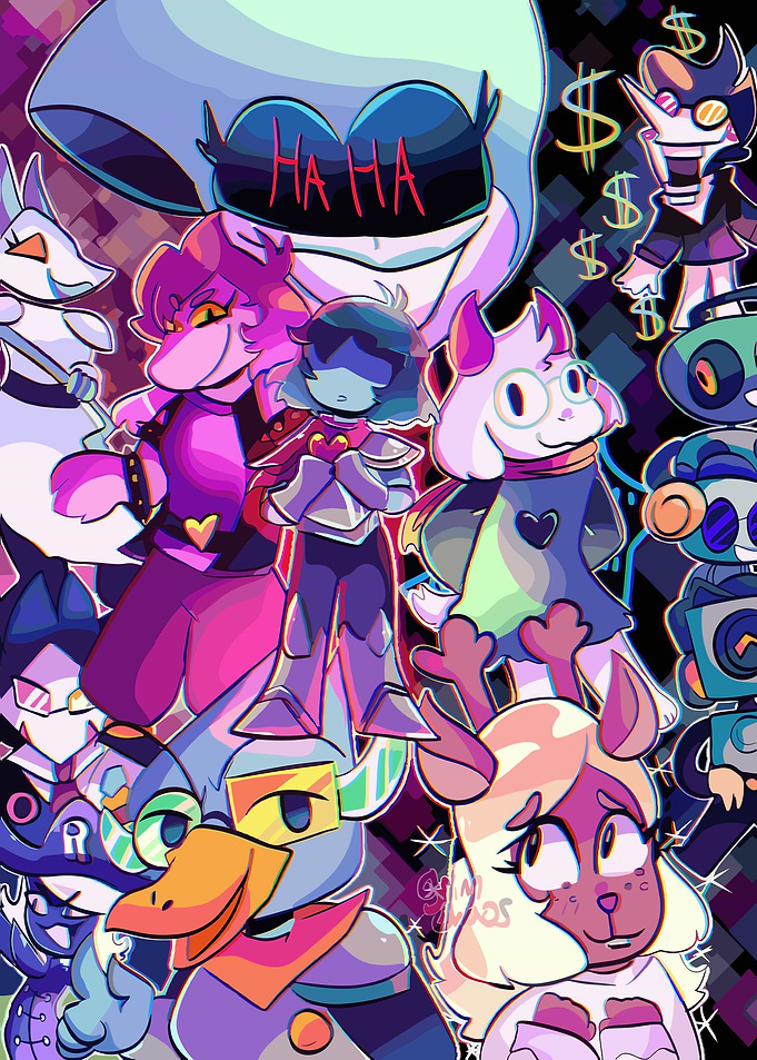 Deltarune Characters Group Portrait
