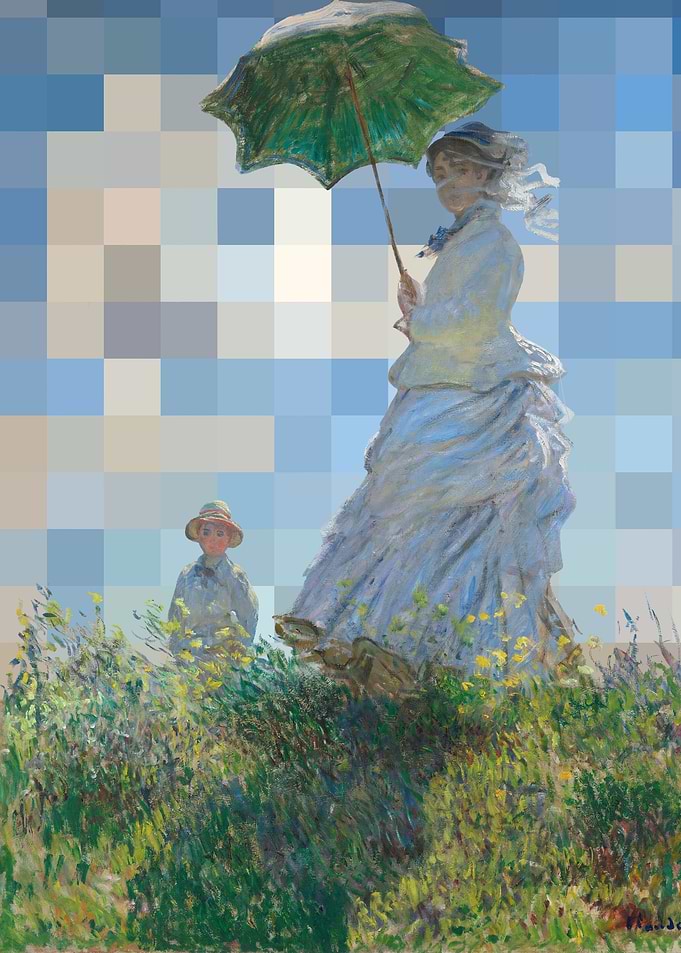 My Monet's Woman with a Parasol