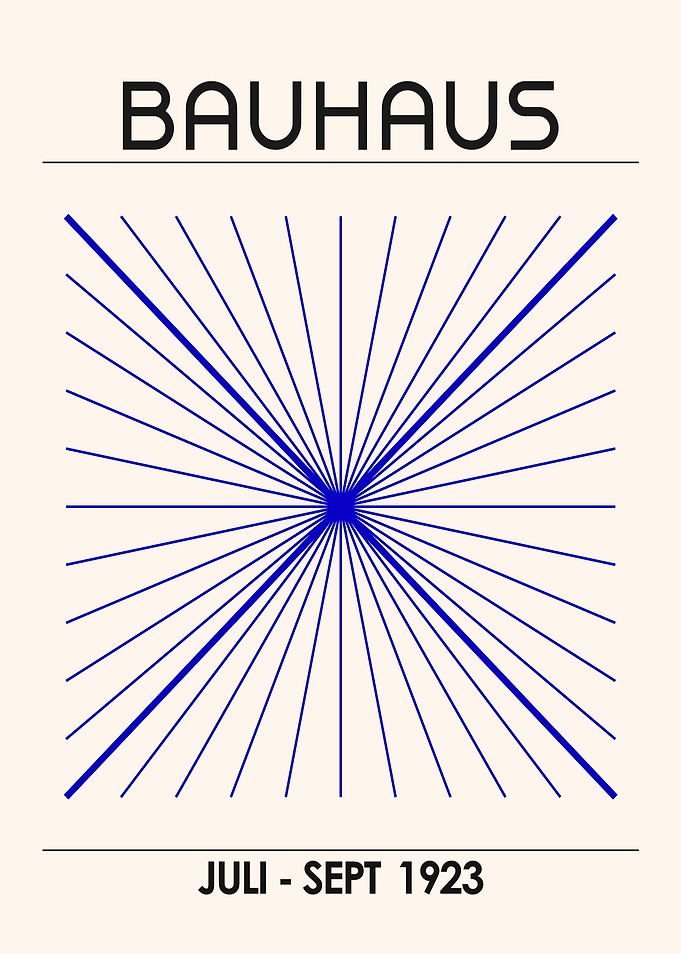 Bauhaus Poster with Geometric Design