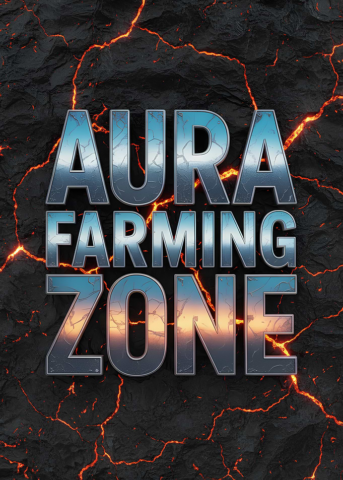 Aura Farming Zone Text Art