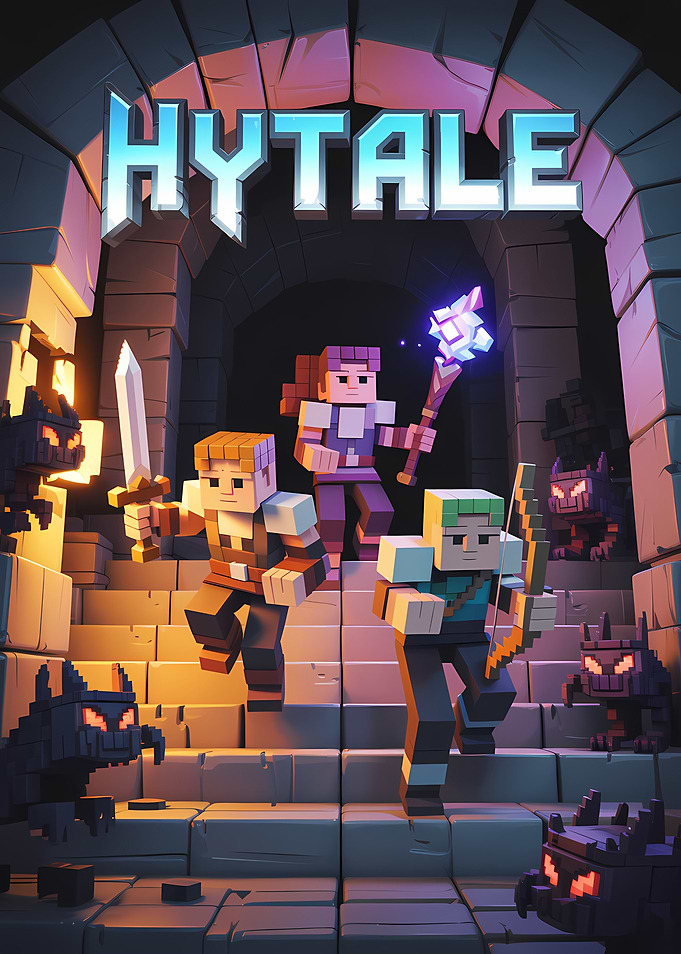Hytale Game Characters in Dungeon
