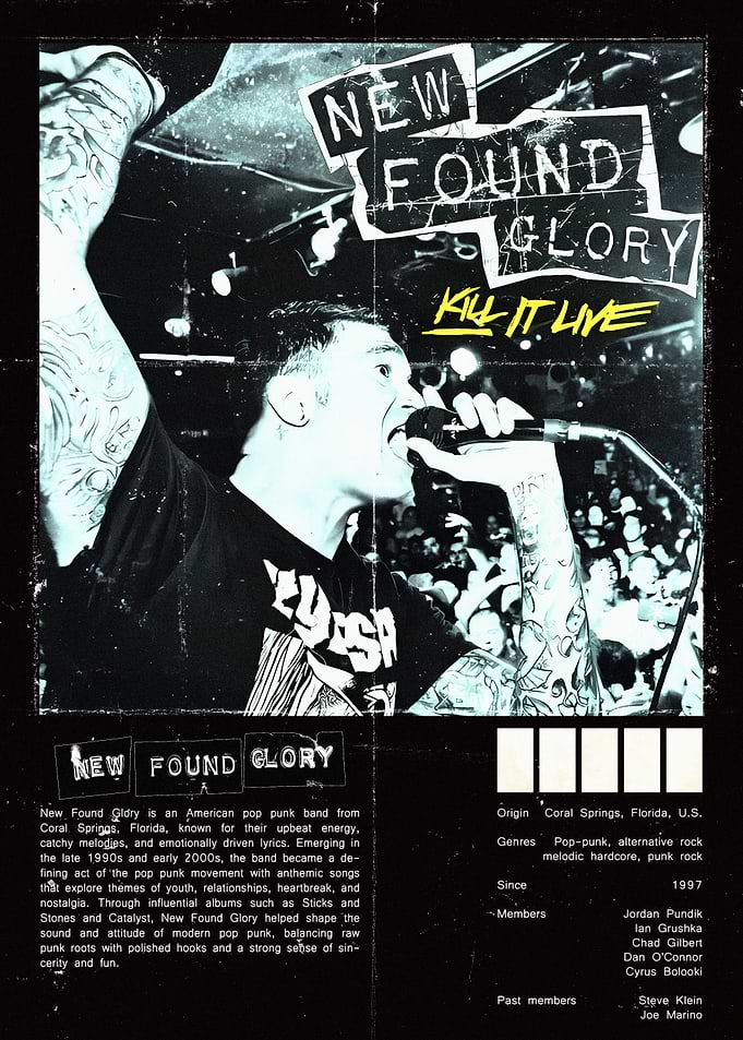 New Found Glory Kill It Live Poster