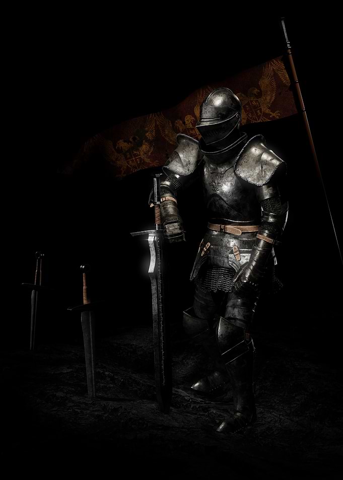 Knight Swords and Banner