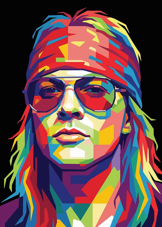 Axl Rose Pop Art Portrait