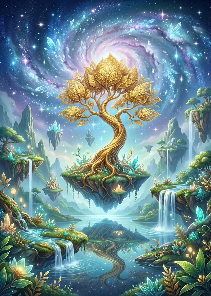 Magical Floating Islands_Where Roots Touch The Stars