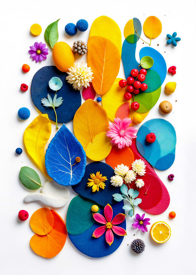 Vibrant Abstract Floral Arrangement