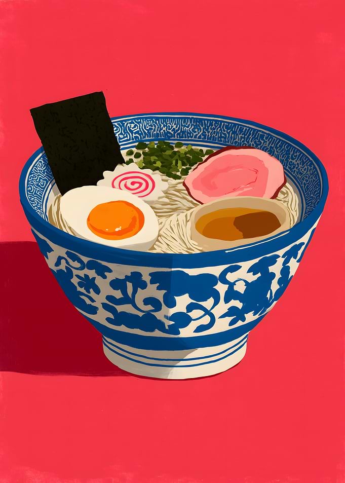Ramen Bowl Illustration