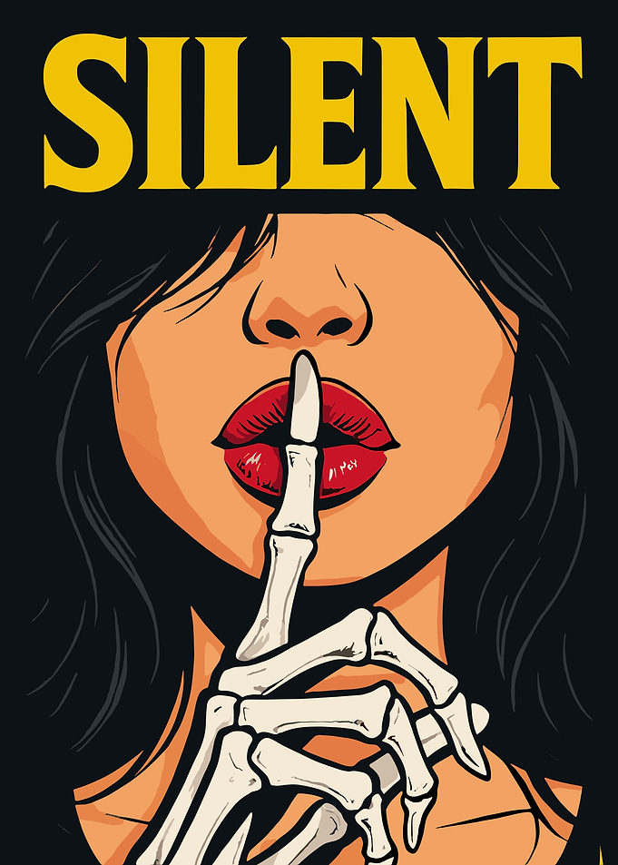 Silent Skeleton Finger Shush