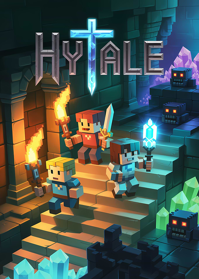 Hytale Game Characters on Stairs