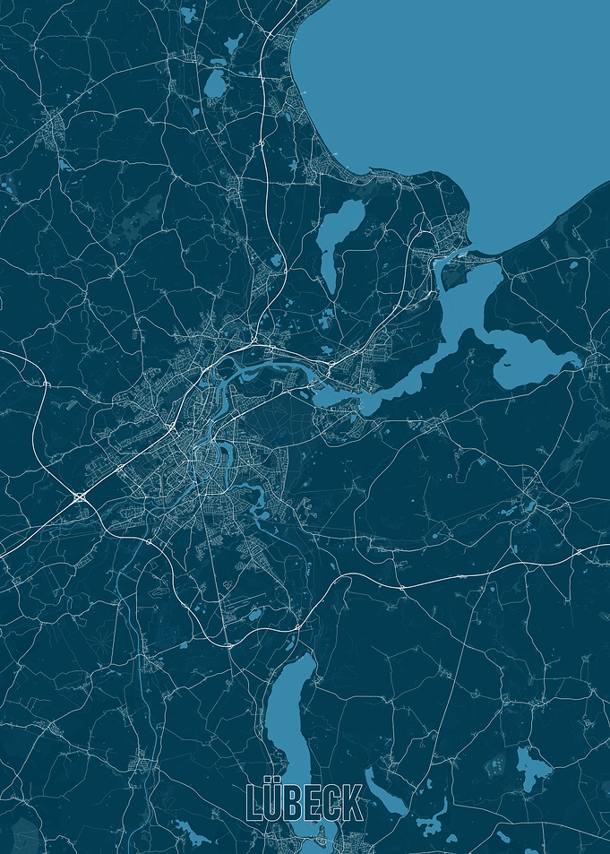 Lübeck City Map
