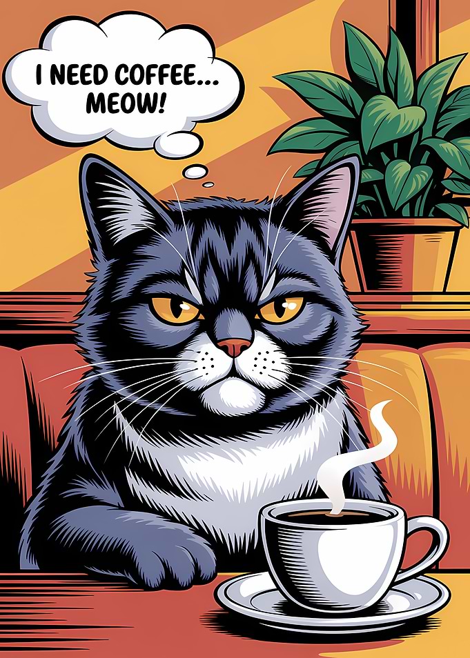 Grumpy Cat Needs Coffee