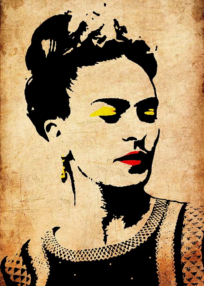 Frida Kahlo Pop Art Portrait