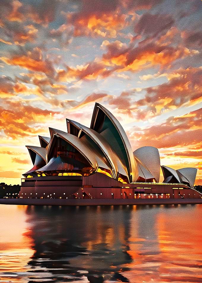 Sydney Opera House at Sunset