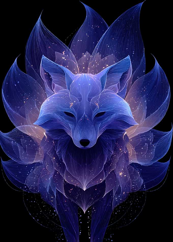 Enchanting Blue Fox Spirit