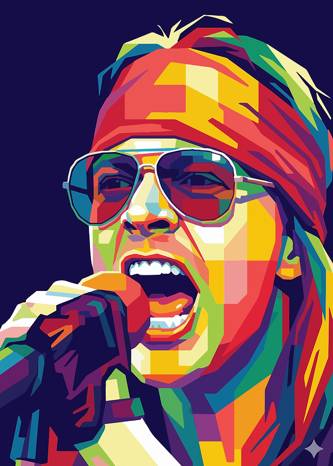 Axl Rose Pop Art Portrait