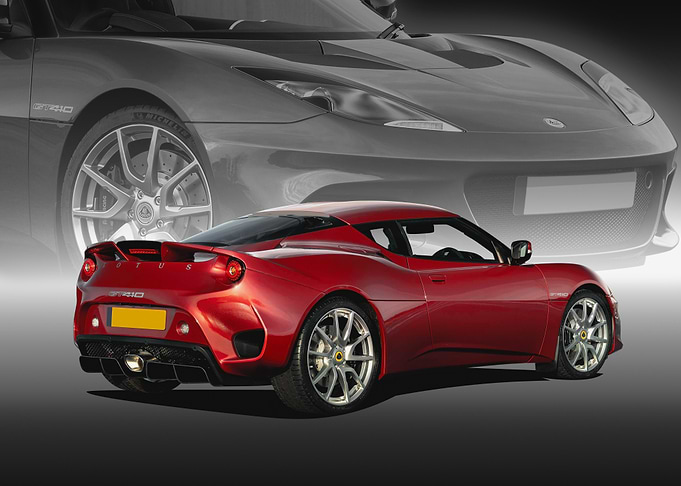 Red Lotus Evora GT410 Sports Car