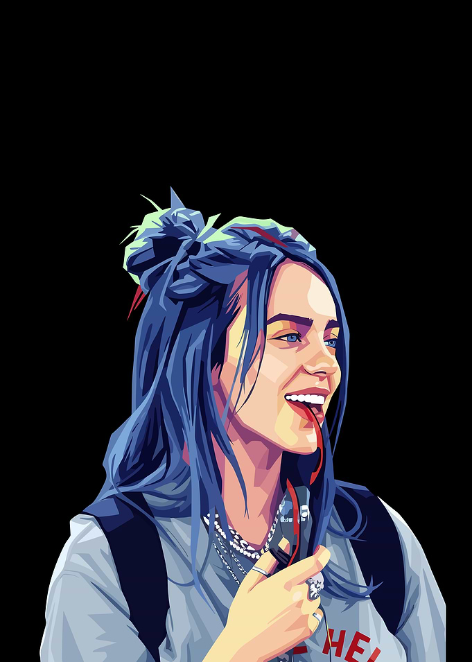 Billie Eilish Pop Art Portrait