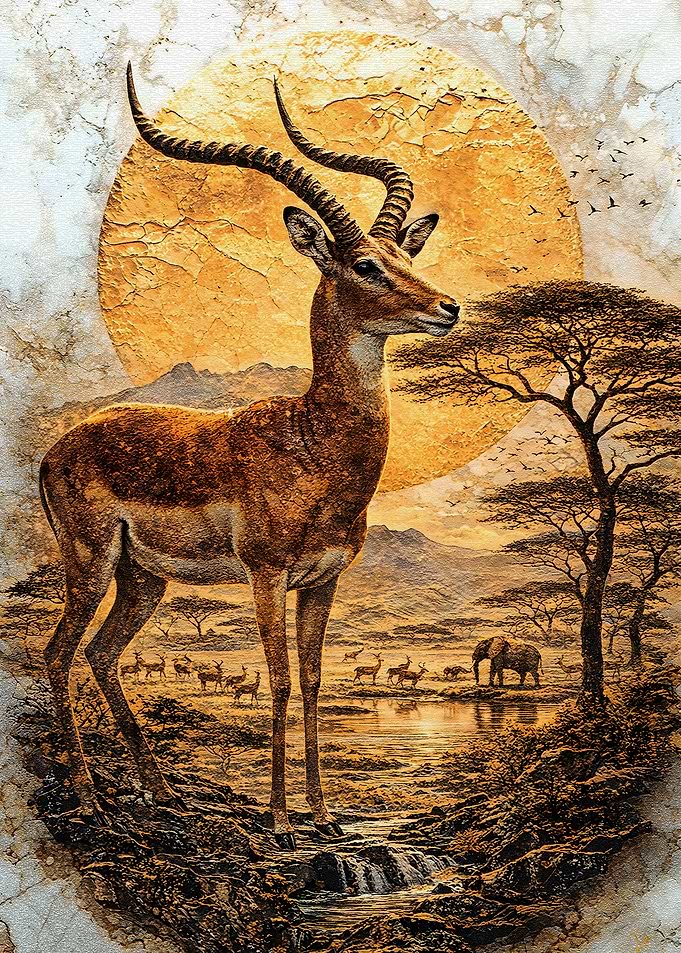 African Safari Sentinel of the Burning Steppe