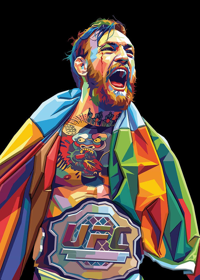 Conor McGregor UFC Champion Pop Art