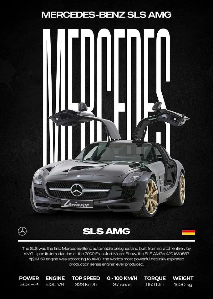 Mercedes-Benz SLS AMG Poster