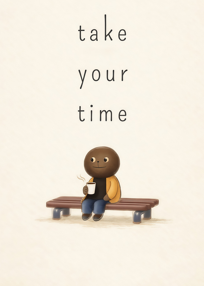 Take Your Time Cute Character