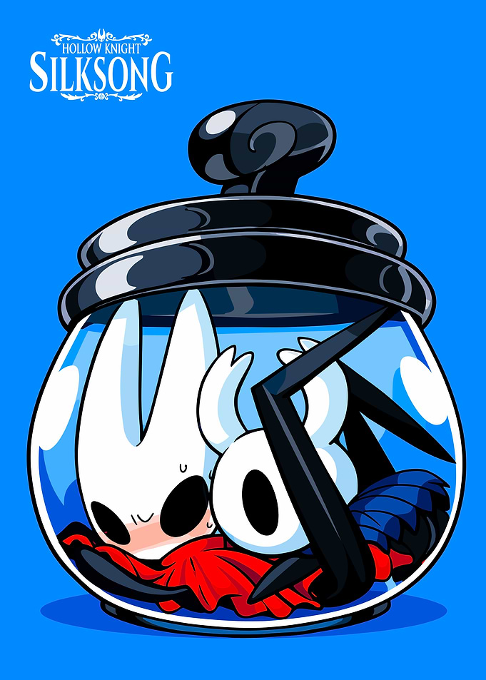 Hollow Knight Silksong Characters in Jar