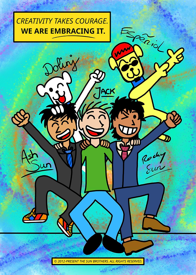 Creative Brothers Embracing Courage