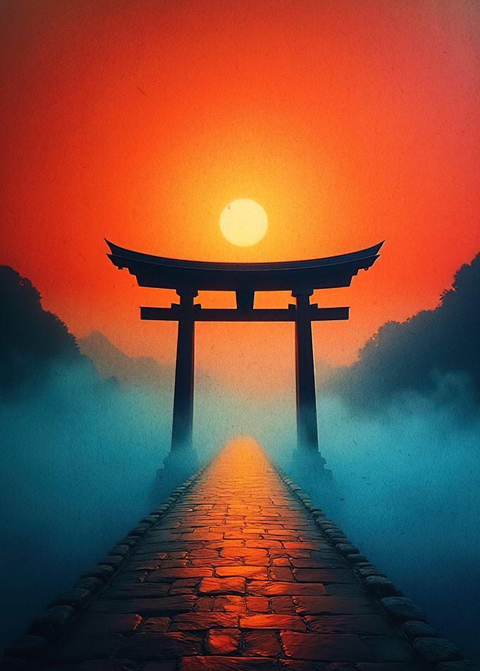 Torii Gate at Sunset