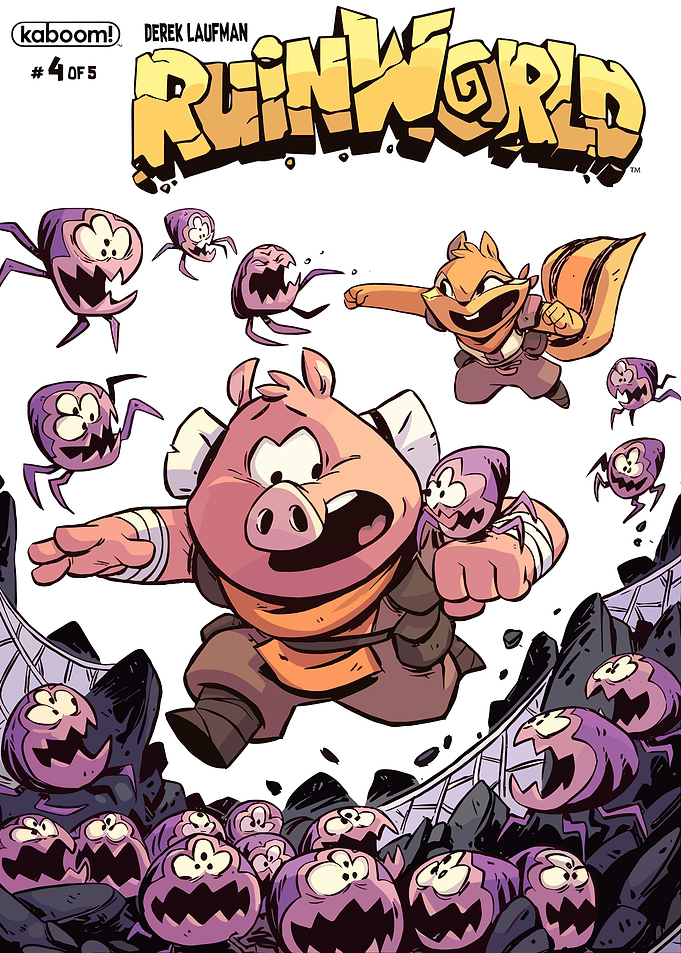 Ruinworld Comic Cover with Pig and Squirrel